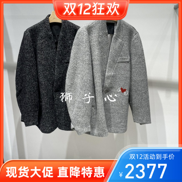 狮子心JN/江南国内专柜正品25冬毛呢西服外套5PA812300-3995