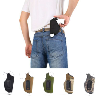 户外快拔手枪套通用战术尼龙布料腰套WG野战狗套儿童玩具枪套