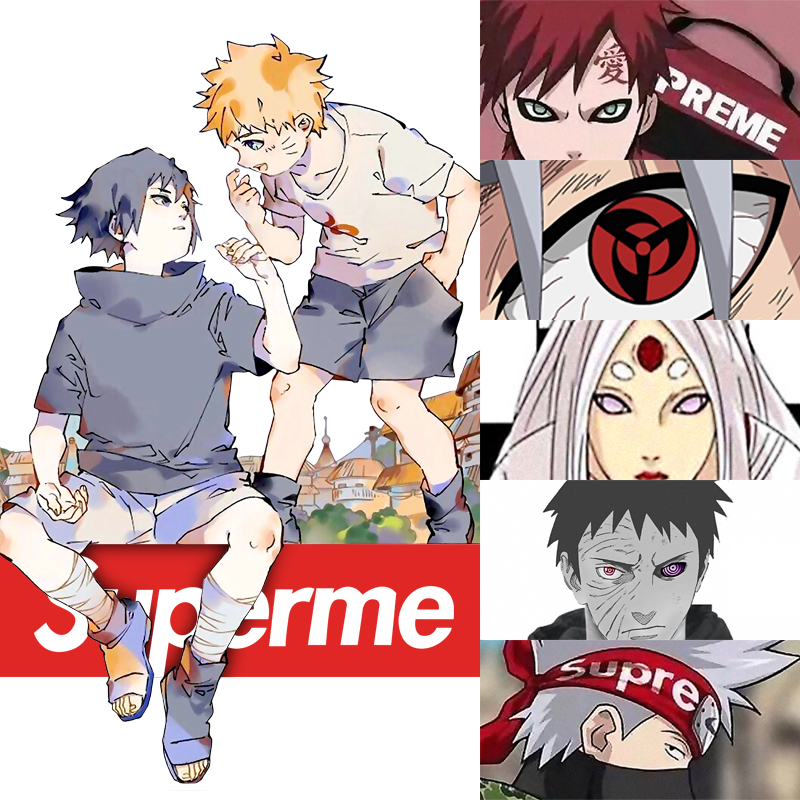 火影忍者t恤男鸣人动漫卫衣2019年jump潮牌短袖NARUTO联名衣服boy
