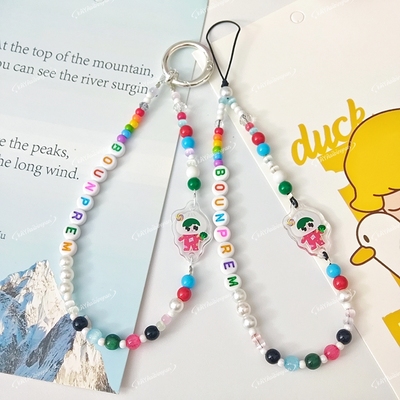 bounprem文总包包gmm娃娃亚克力挂绳弹簧扣挂件手机链条他泰明星