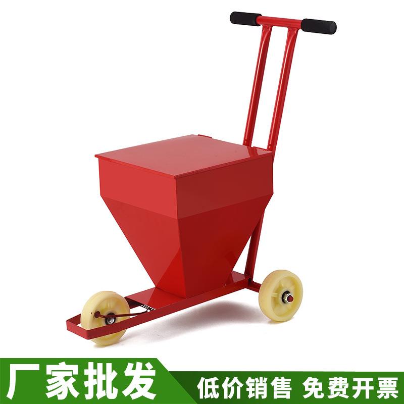 厂家划线撒石灰粉机工地施工放线撒灰器足球场跑道画线工具划线车