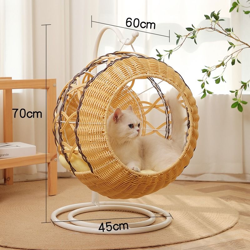 藤编猫窝夏天保暖宠物封