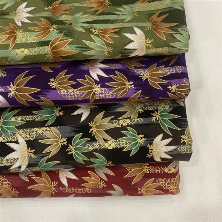日系和风手工DIY布料日式枫叶4色纯棉服装布料现货