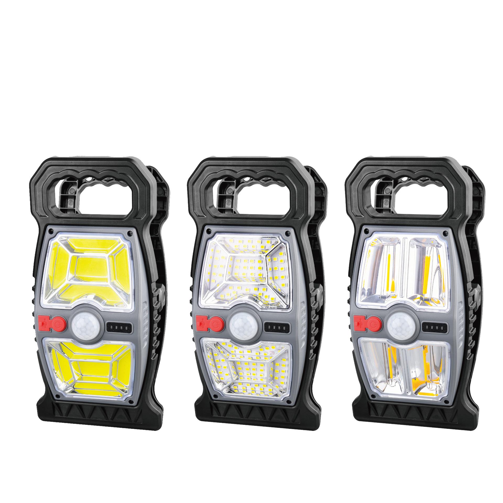 厂家供应太阳能可夹式感应灯 户外多规格别墅庭院露营人体感应灯