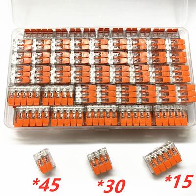 90PCS塑料盒装PCT412/413/415紫铜32A透明橙色85只塑料盒装100PCS