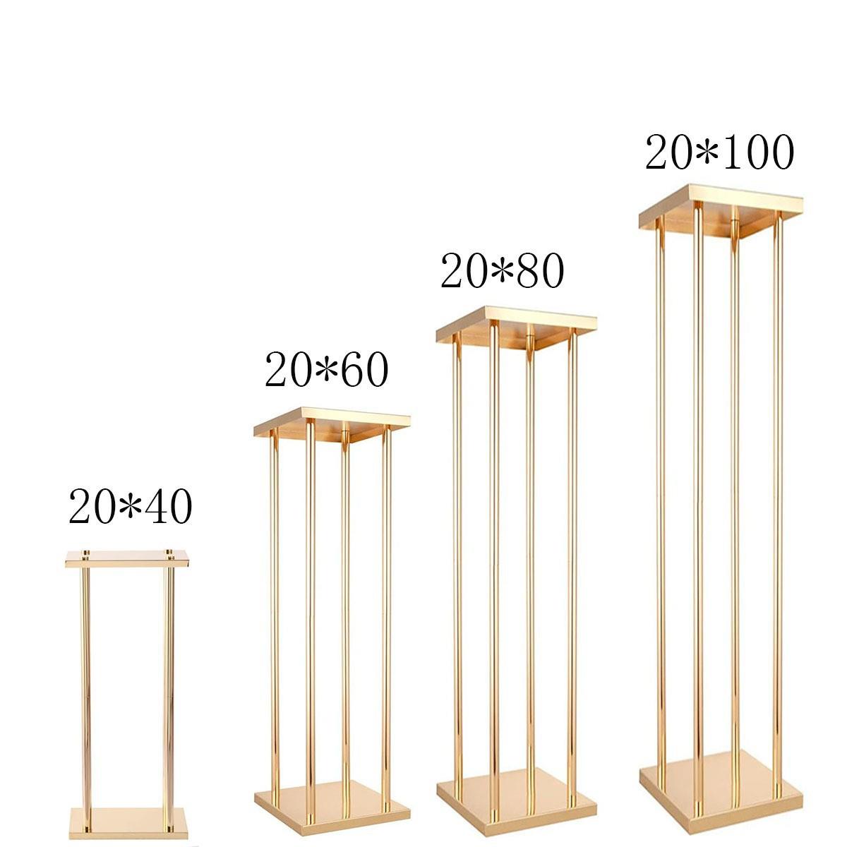 婚庆铁艺架子金色方盒几何方框路引架T台现场装饰道具婚礼花架