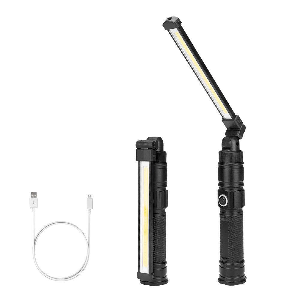 户外家居 LED手电筒360度旋转工作灯折叠灯维修灯汽车检修灯