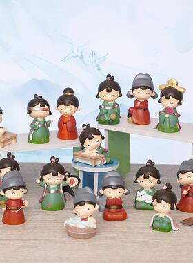 国潮古风情侣系花铃青梅竹马树脂摆件婚庆伴手礼男孩女孩生日礼物