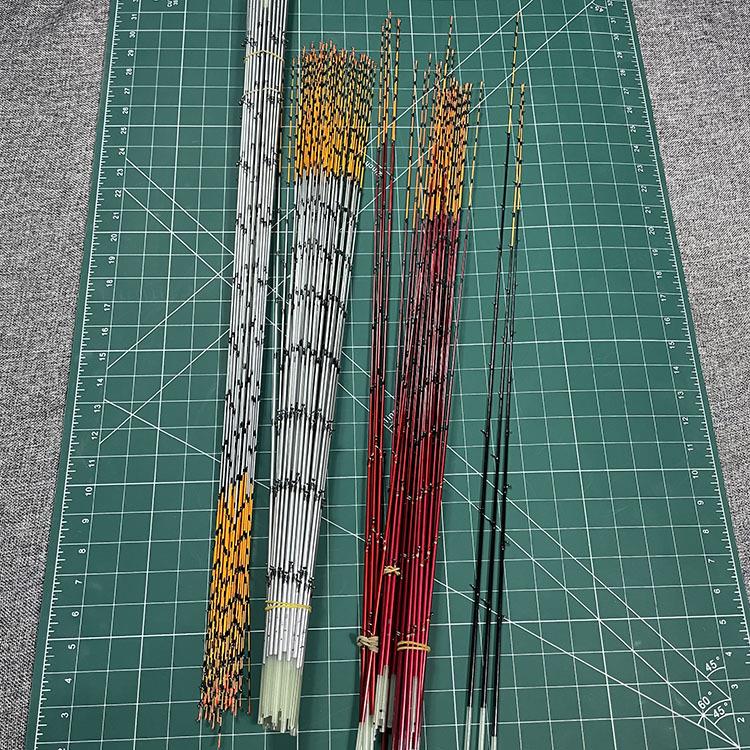 海筏稍白棍红棍黑棍AX海钓船筏竿配节竿稍银棍玻纤杆稍玻璃钢尖子