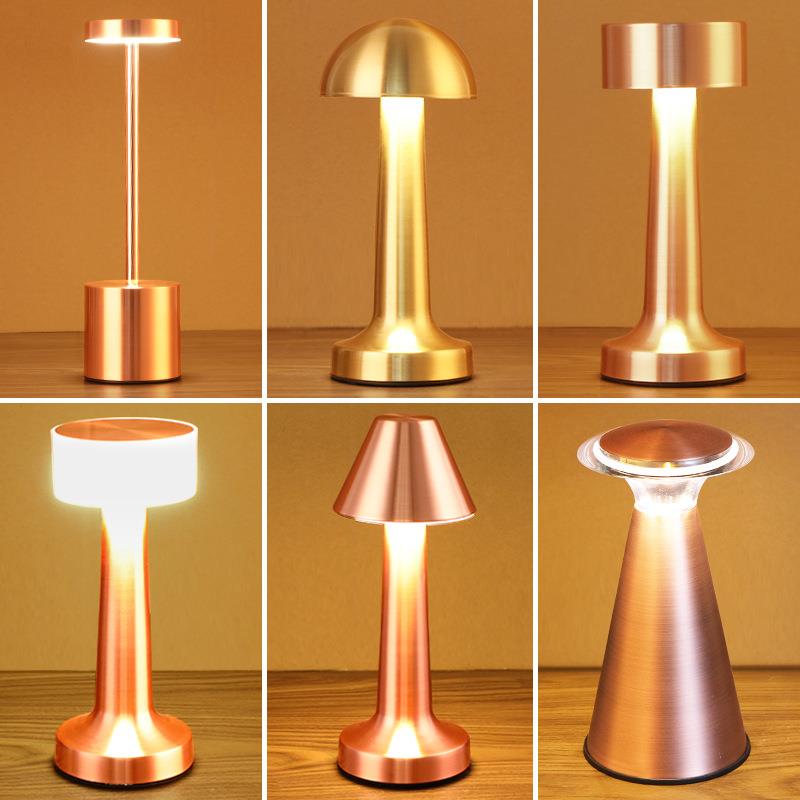 酒吧台灯桌面小夜灯充电户外音乐餐厅桌灯复古酒吧灯清吧氛围灯