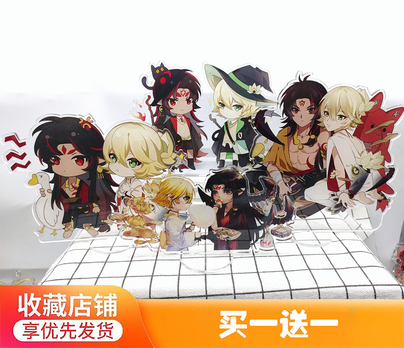 帝释天周边立牌阴阳师手游帝释天阿修罗cp卡通周边亚克力立牌摆件