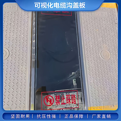 可视化电缆沟盖板透明钢化玻璃盖板检查井防火墙不锈钢窗口带提手