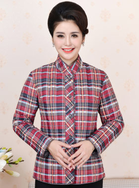 贴身小棉袄低领外穿时尚妈妈装