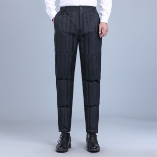 内外穿加绒加厚爸爸保暖裤 2022新款 棉裤 内胆男中老年加大码 羽绒裤