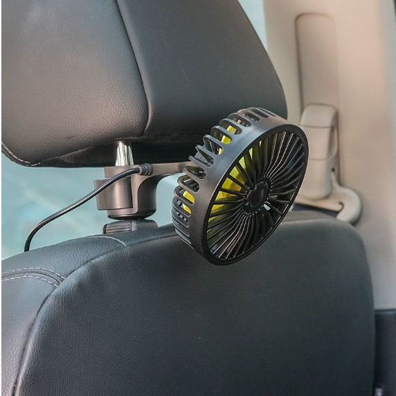 车载电风扇12v24v点烟器货车面包车内大风力小风扇降温汽车用散热