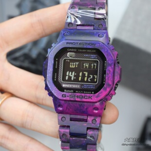 卡西欧40周年GCW-B5000UN-6锻造碳纤维蓝宝石钛合金限量方块手表