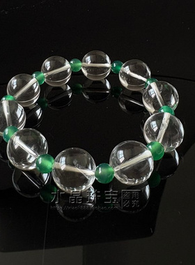 东海水晶天然白水晶手链男女百搭