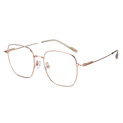 浪特梦大框钛金属超轻简约眼镜女