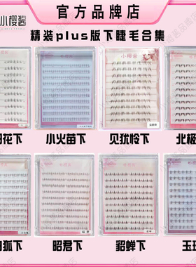 爆款下睫毛合集】小樱酱假睫毛太阳花小火苗四大美女昭君浅猫须
