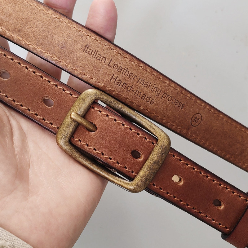 2.4cm女士皮带真皮头层纯牛皮复古百搭铜扣ins风手工牛仔裤腰带女,服饰配件/皮带/帽子/围巾,腰带/皮带/腰链,淘宝优惠券,粉丝福利购,淘宝优惠卷