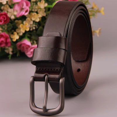 光身休闲风百搭蓝色女士皮带