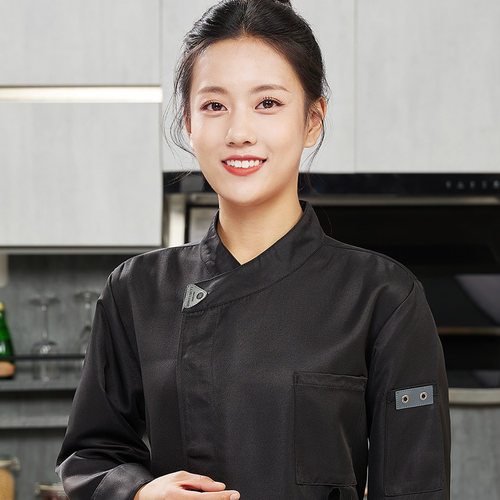 秋季厨师服秋装上衣定做印字