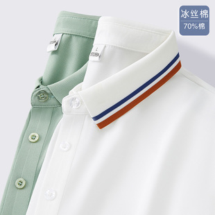 夏装 棉质班服定制彩条领Polo衫 公司员工团体t恤上衣男女印字logo