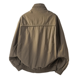 2026春装新款立领夹克衫5838P125卡其可穿到200斤，男装夹克，电商D227