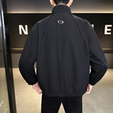 模特2026春装新款立领夹克衫882606P115黑色穿到200斤，男装夹克，电商D227