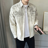 模特2026春装加厚全棉衬衫夹克衫外套6742P80卡其，男装夹克，电商D227