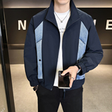 模特2026春装新款立领夹克衫26502P125米白穿到200斤，男装夹克，电商D227