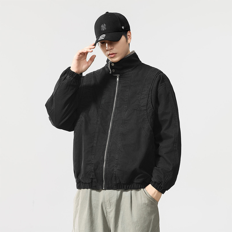 加绒仿兔毛美式冬季保暖外套