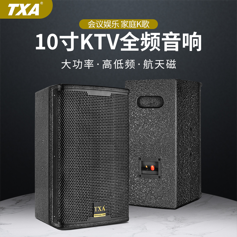 TXA PT10寸专业KTV音箱家庭K歌全频HIFI无源卡拉ok室内会议音响