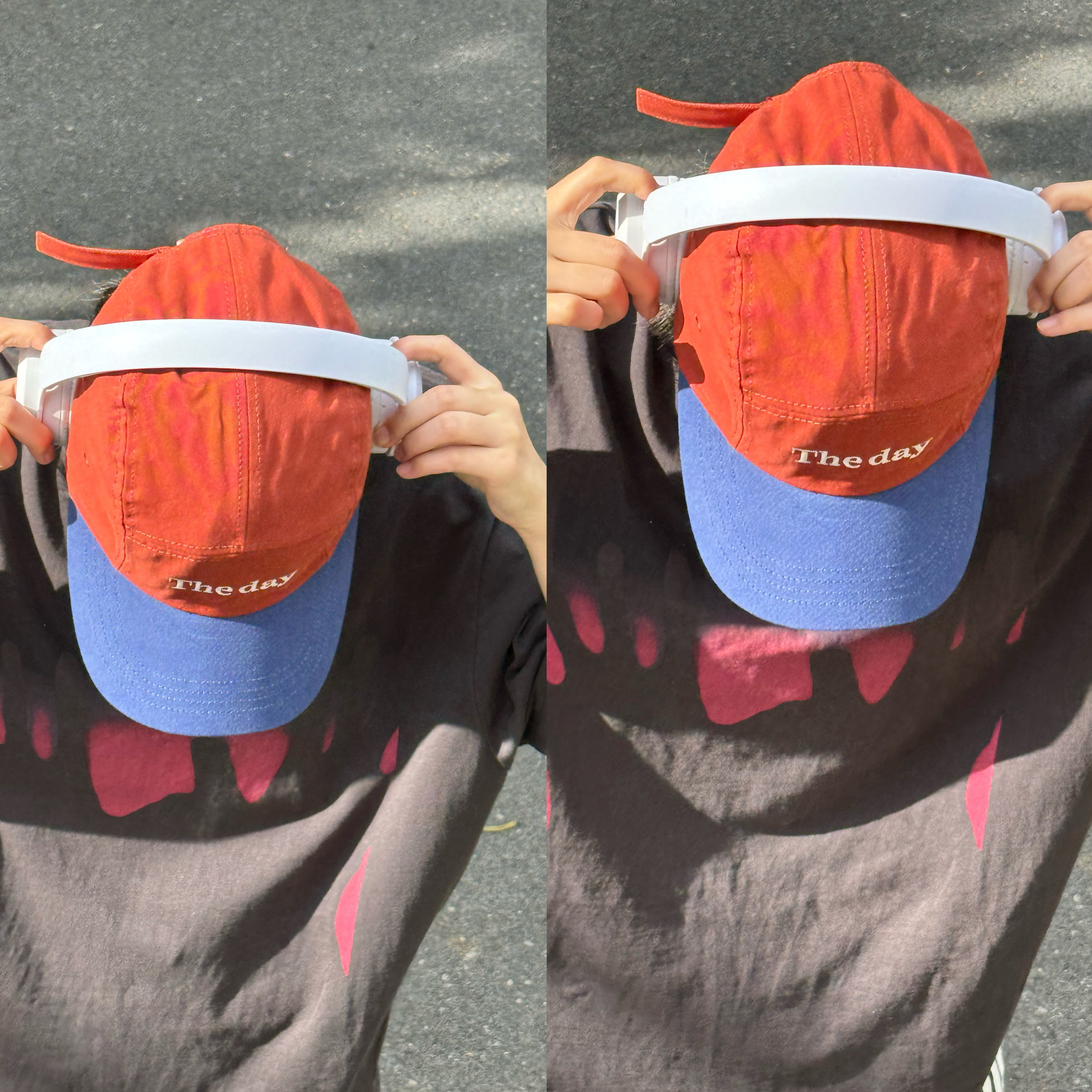 美式街头男帽子时尚撞色拼接遮阳棒球帽女夏季防晒嘻哈宽檐鸭舌帽