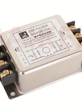 EMI FILTER SGAD6-20A 端子电源滤波器 250VAC 50/60HZ HPF 深谷