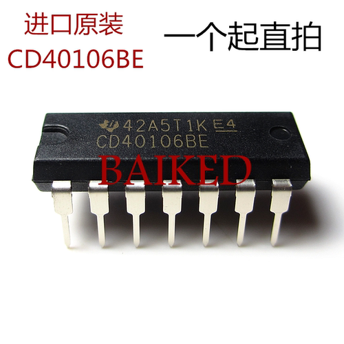 CD40106BE CD40106/HCF40106 六施密特触发器 DIP-14 进口原装