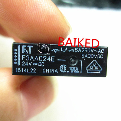 F&T F3AA024E 24VDC 5A250VAC 5A30VDC VDE CHINA FTR-F3AA024E