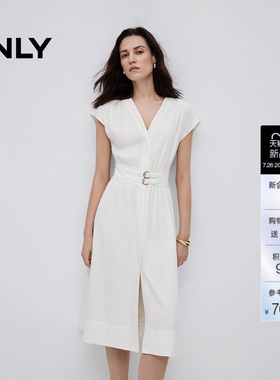 ONLY含莱赛尔时尚中长裙连衣裙女