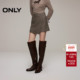 ONLY2026春季 新款 优雅设计感斜襟腰头假口袋高腰A字短裙半身裙女