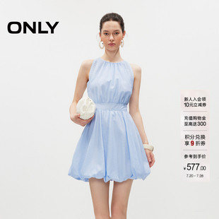 ONLY2026夏季新款优雅浪漫蓬蓬裙短裙无袖削肩立体花苞裙连衣裙女