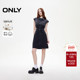 纯棉收腰单排扣口袋无袖 ONLY2026春季 新款 翻领短裙牛仔连衣裙女