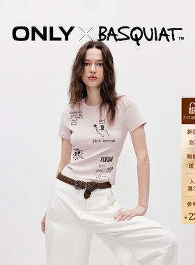 ONLY巴斯奎特联名涂鸦修身T恤
