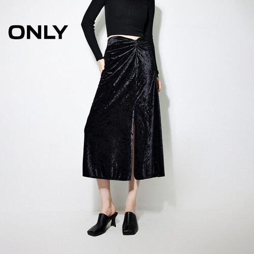 ONLY高腰直筒长裙半身裙