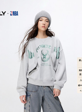 ONLY冬季上衣NBA联名款美式潮酷显瘦印花套装卫衣女|12449R001
