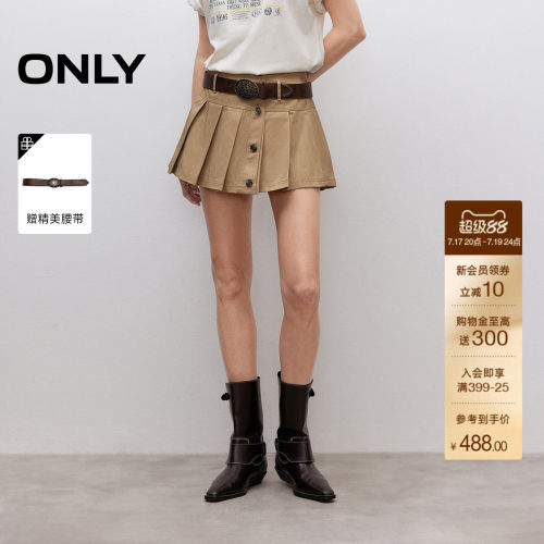 ONLY百褶裙短裙半身裙