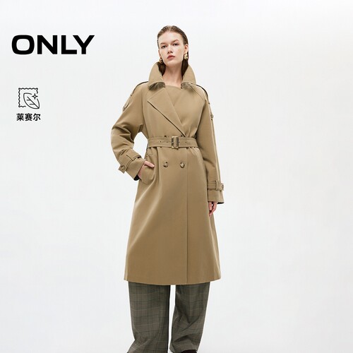 ONLY宽松插肩开衫风衣外套