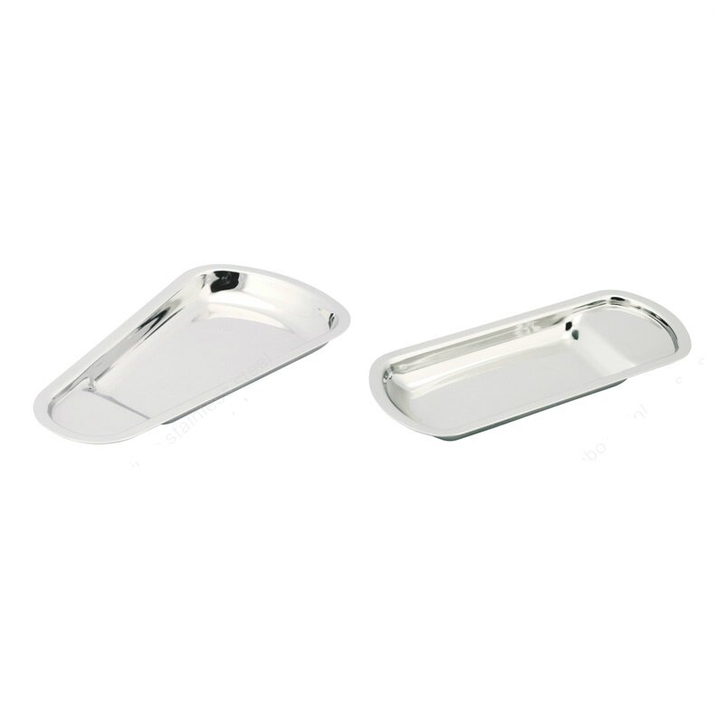 不锈钢自助餐夹盘搁盘扇形盘餐夹食品夹搁盘夹子托盘自助餐夹碟子