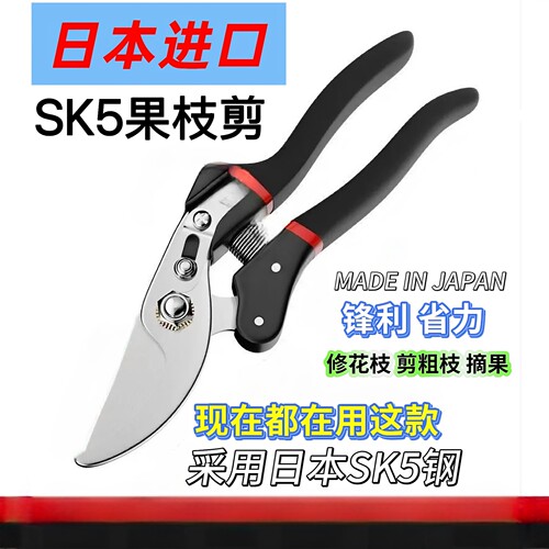 日本原装SK5钢高品质果枝剪