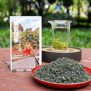 柘山里丽水遂昌特产明前新茶绿茶龙井43号炒青浓香耐泡罐装125克