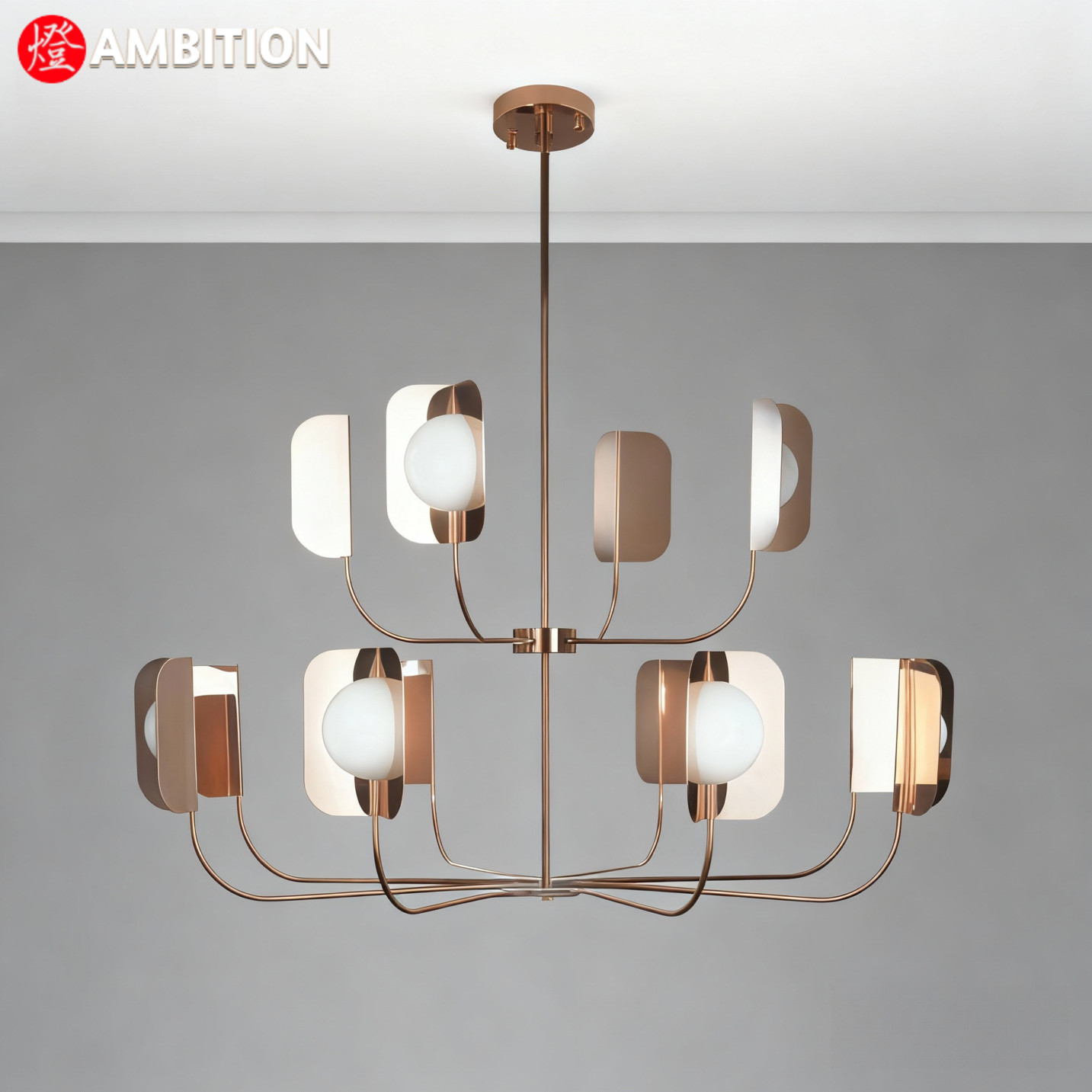 轻奢北欧设计师样板房吊灯